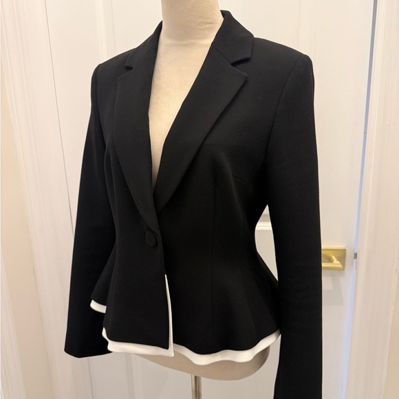 HOBBS LONDON HARMONY PEPLUM BLAZER JACKET US 8 - Picture 11 of 13